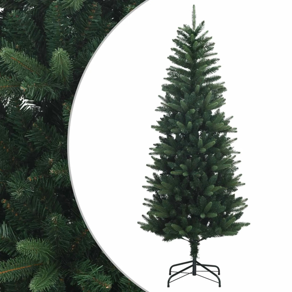 Artificial Hinged Christmas Tree 210 cm PE e PVC Verde 42052635