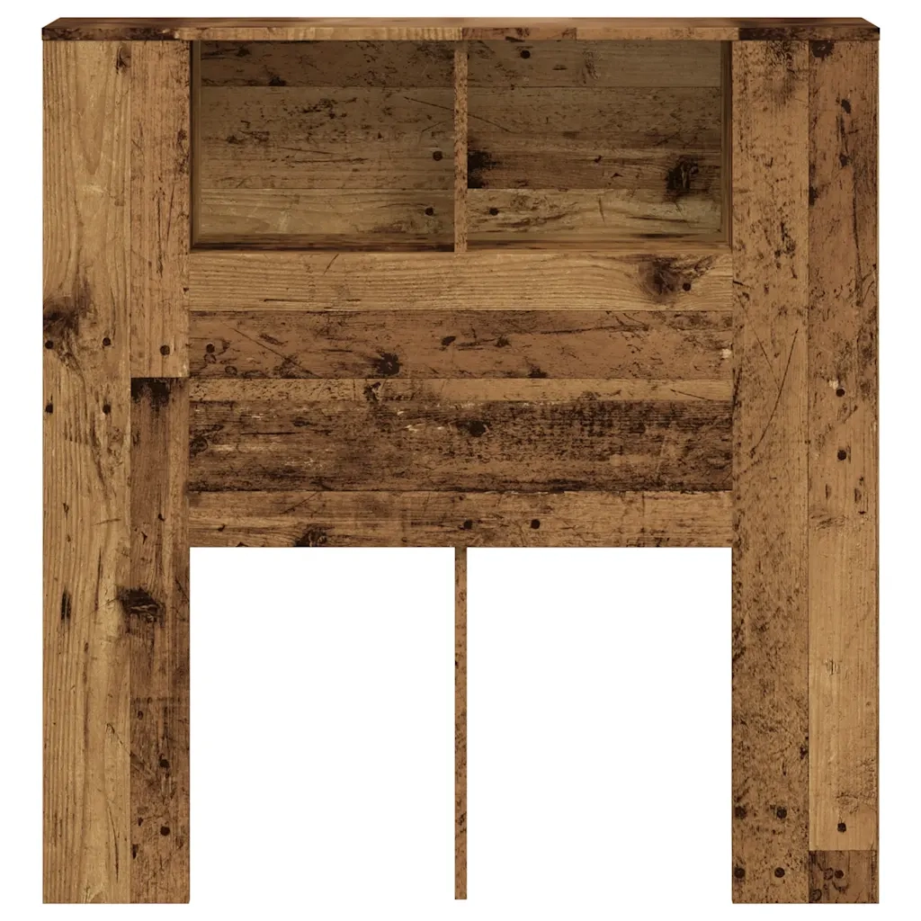 Testiera con Contenitore Legno 100x18,5x102,5 cm in Multistrato 856876