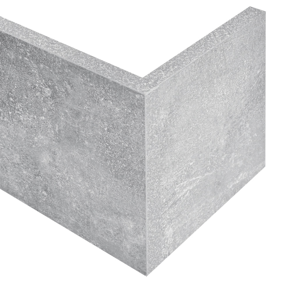 Mensola da Parete Grimstad con 3 Ripiani 119x18x55 cm - Effetto Cemento [en.casa]