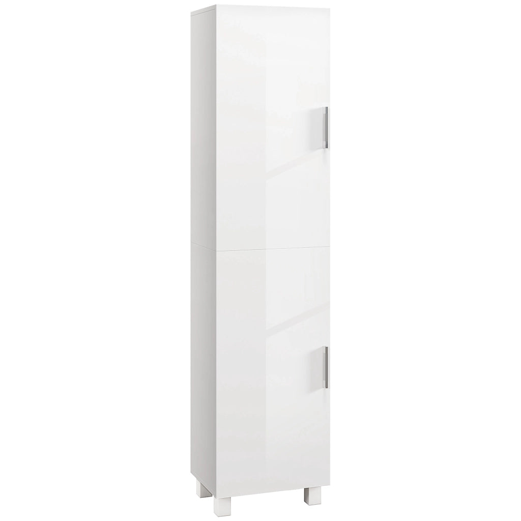 Colonna bagno 2 ante ¨C Xylo ¨C bianco 40x30x167,5 cm con ripiani regolabili