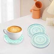 Set di assorbitori per sottofondi in ceramica naturale - set da 2 - verde - assorbimento rapido