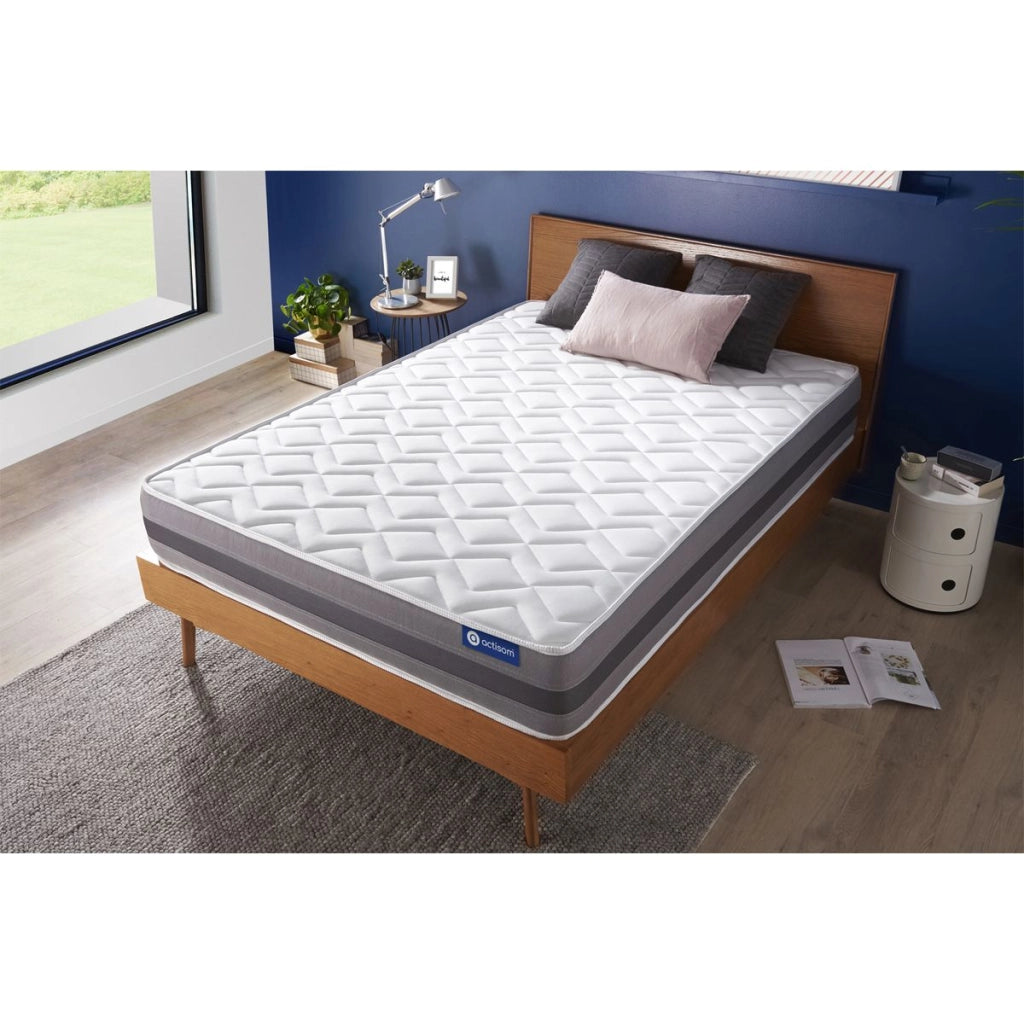 Materasso matrimoniale Actiflex relax 200x200cm - Spessore : 24cm - Molle insacchettate e memory foam - Moderatamente rigido