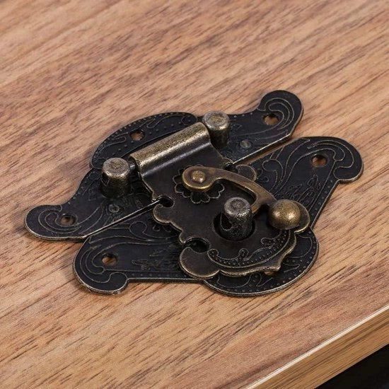 Decorazione Decorativa a Slot Retro Vintage in Legno - Set da 4 Pezzi