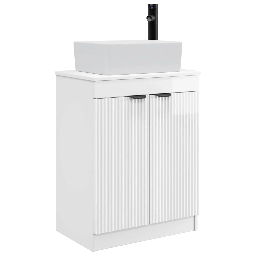 Mobile da bagno con lavabo Bianco Lucido 54 x 35 x 83 cm