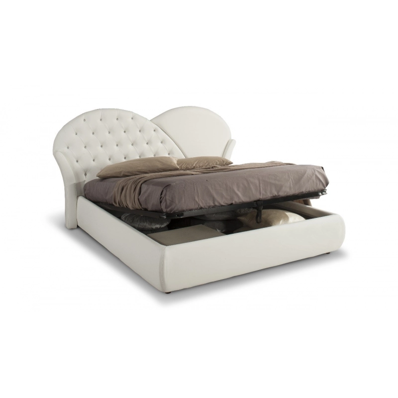 Letto Marubi bianco contenitore