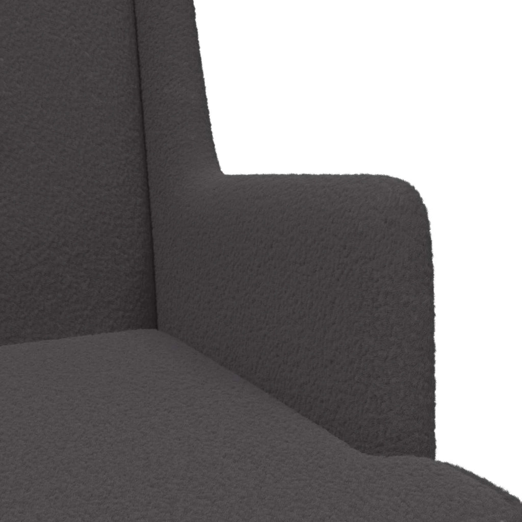 Sedia a dondolo Grigio Scuro 62 x 80 x 85 cm Bouclé