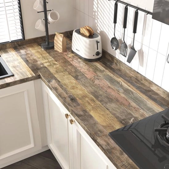 Pannello in Legno da Parete - Autoadesivo, Lavabile e Rimovibile per Cucina e Mobili - 40 cm x 300 cm
