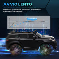Macchina Elettrica per Bambini con Licenza Land Rover Discovery Sport 106x65,5x51 cm Nero