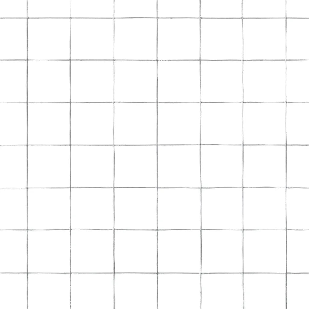 Recinzione in Rete per Pollaio Acciaio Zincato 25x1,5 m Argento 143621