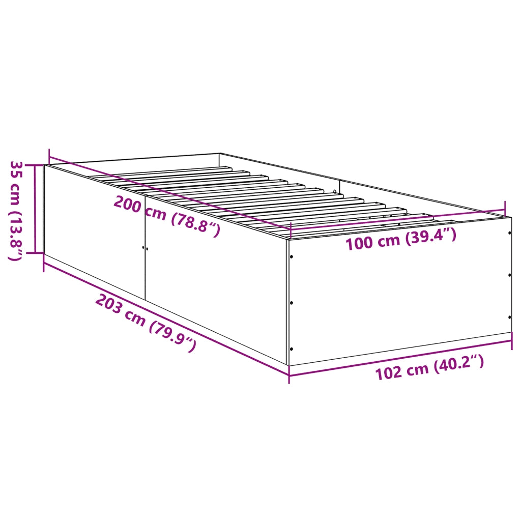 Giroletto Bianco 100x200 cm in Legno Massello