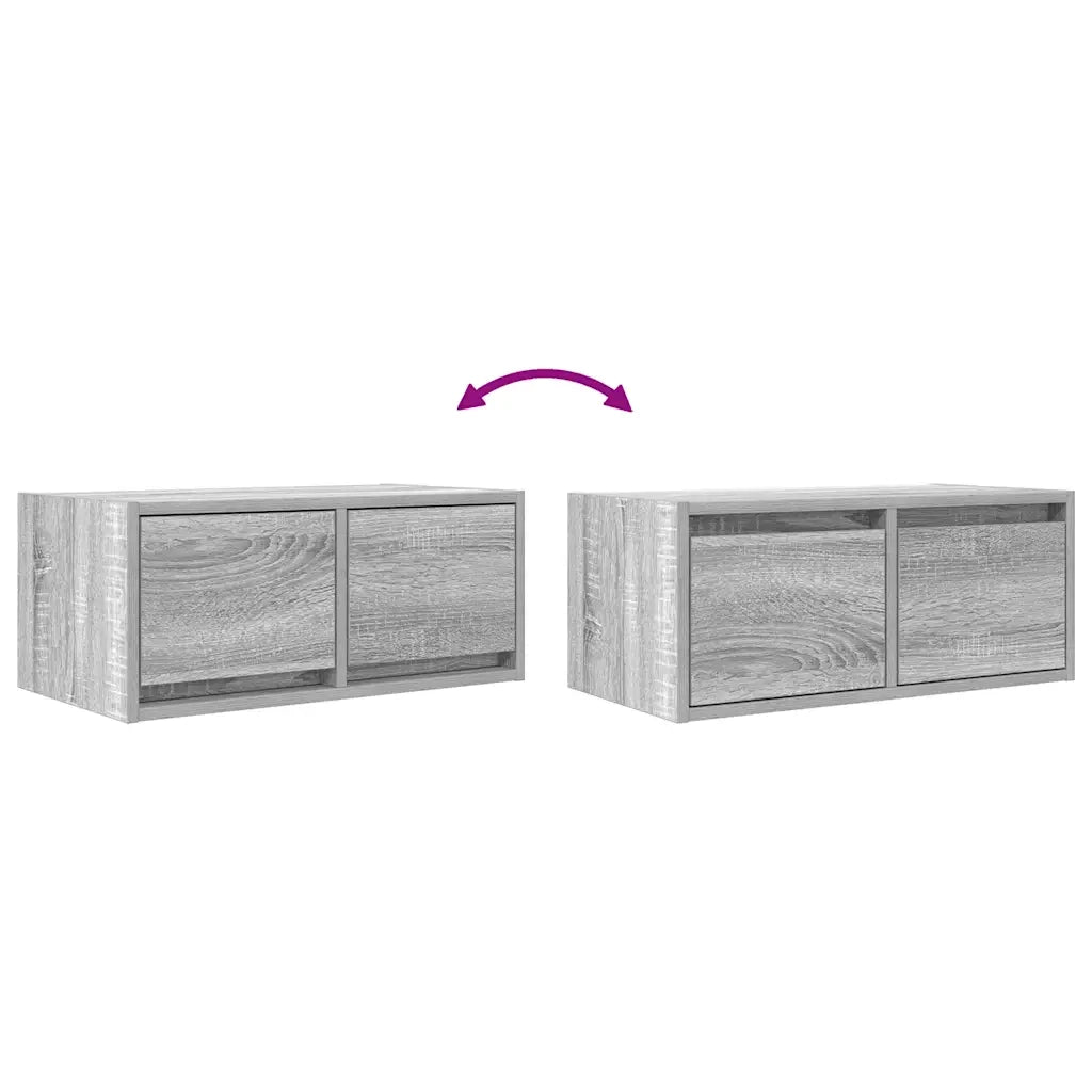 vidaXL Mobile Porta TV Grigio Sonoma 60x31x25,5 cm Legno Multistrato