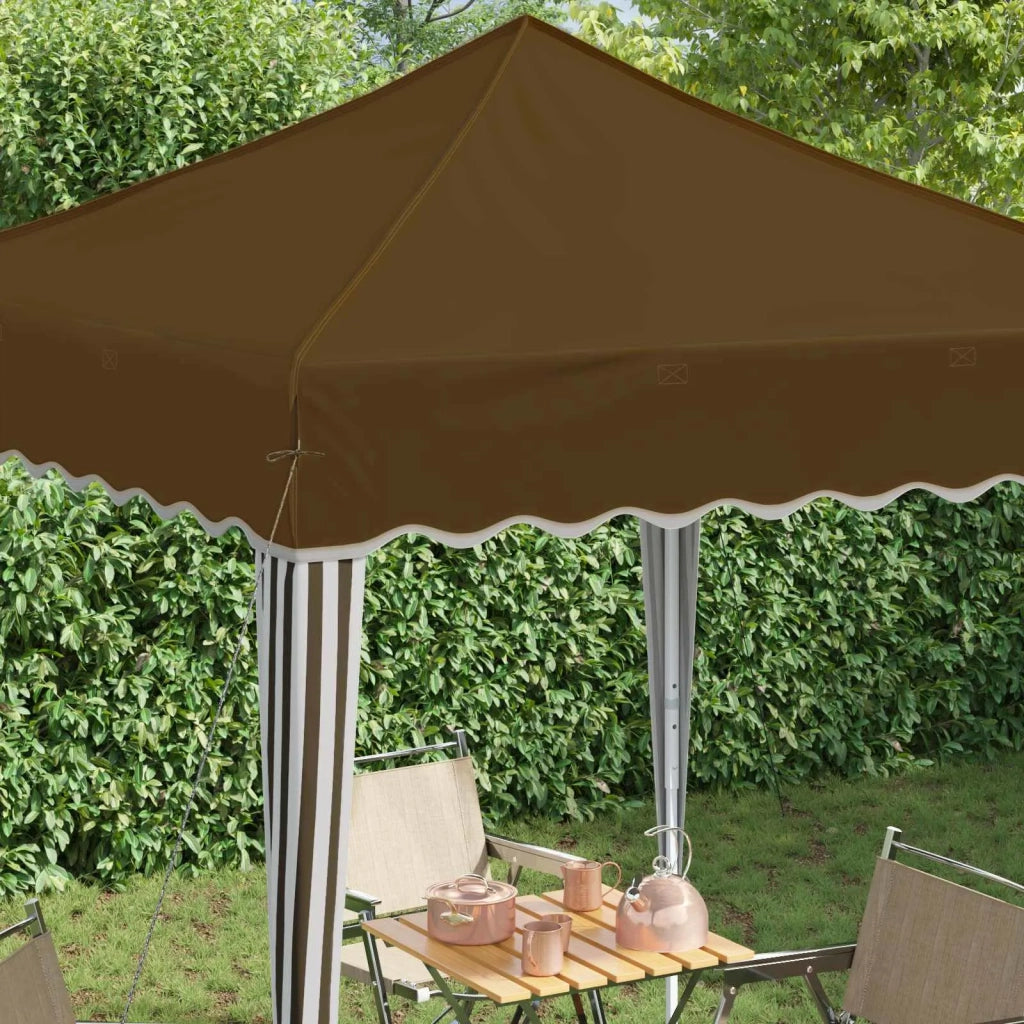 Tenda per feste a pop-up 195 x 195 x 245 cm Tortora