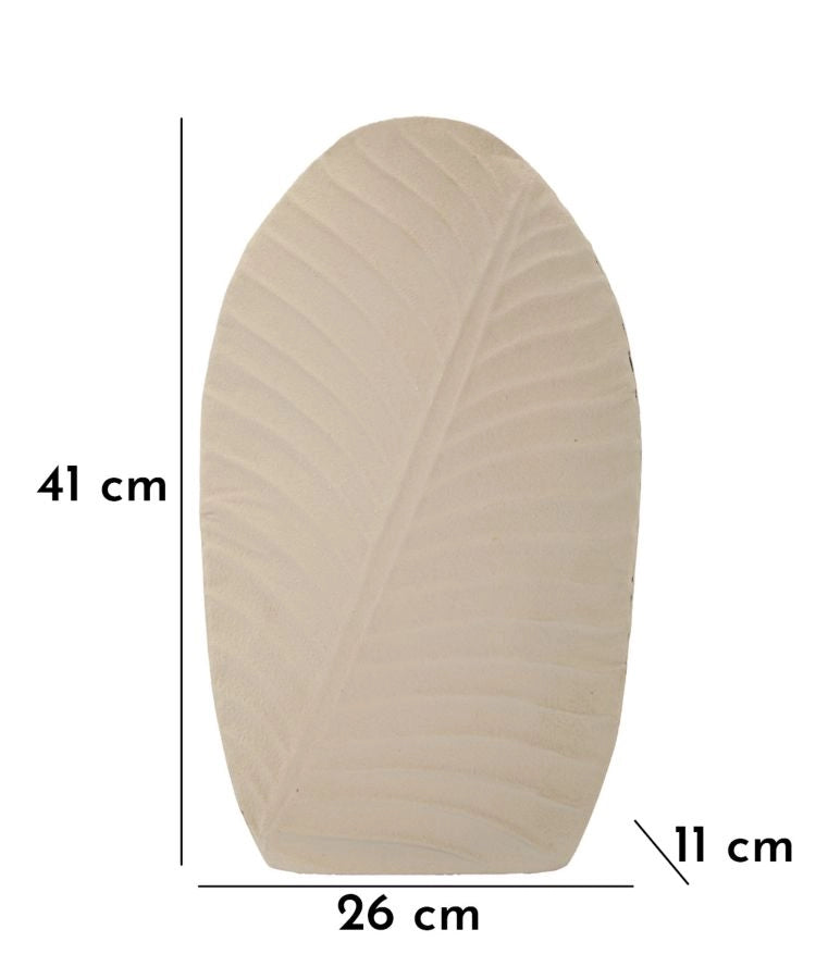 Vaso Dune Tall 26x11x41 cm in Ferro Crema