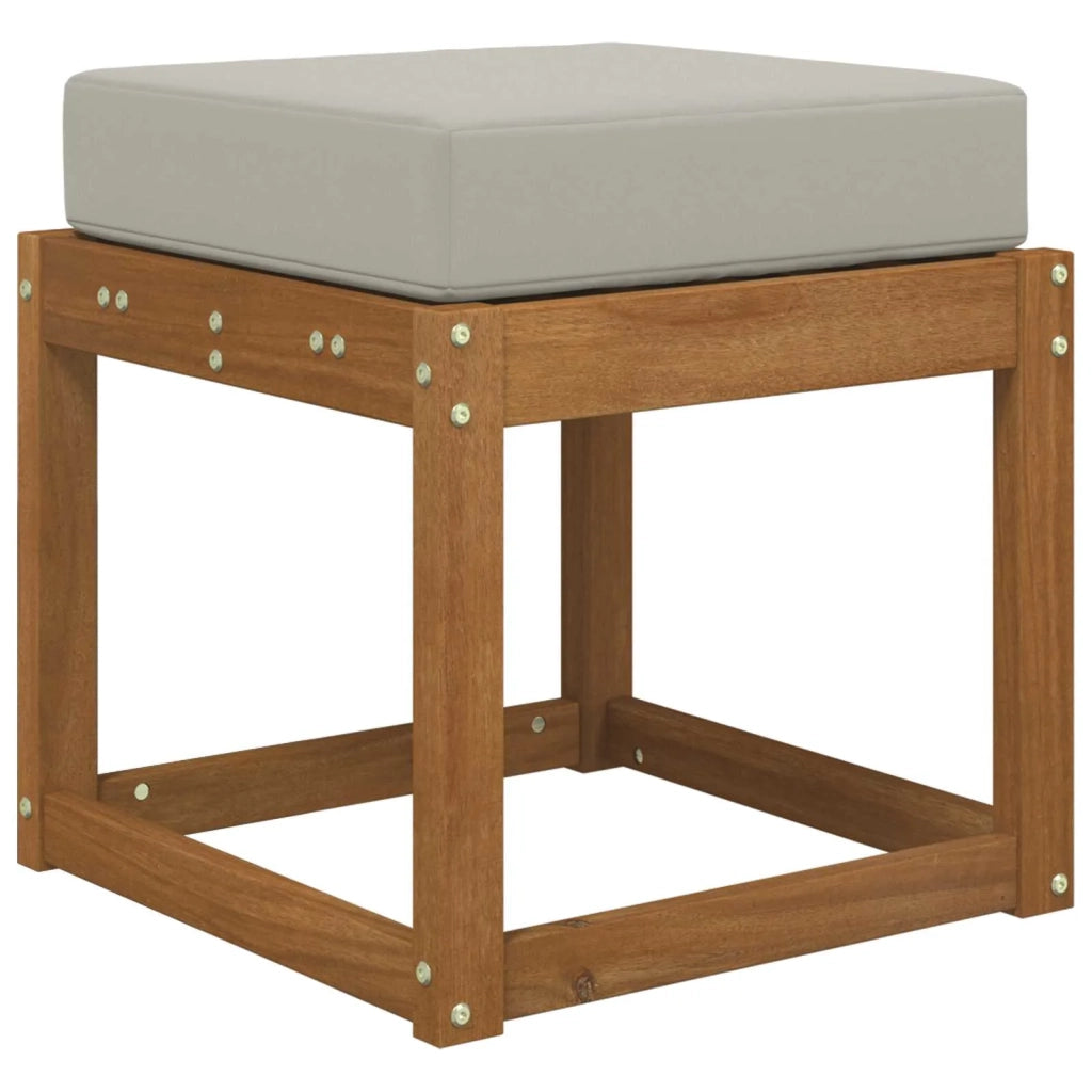 Cuscino da Sedia Esterno Grigio 40 x 40 x 8 cm 100% Poliestere 900932