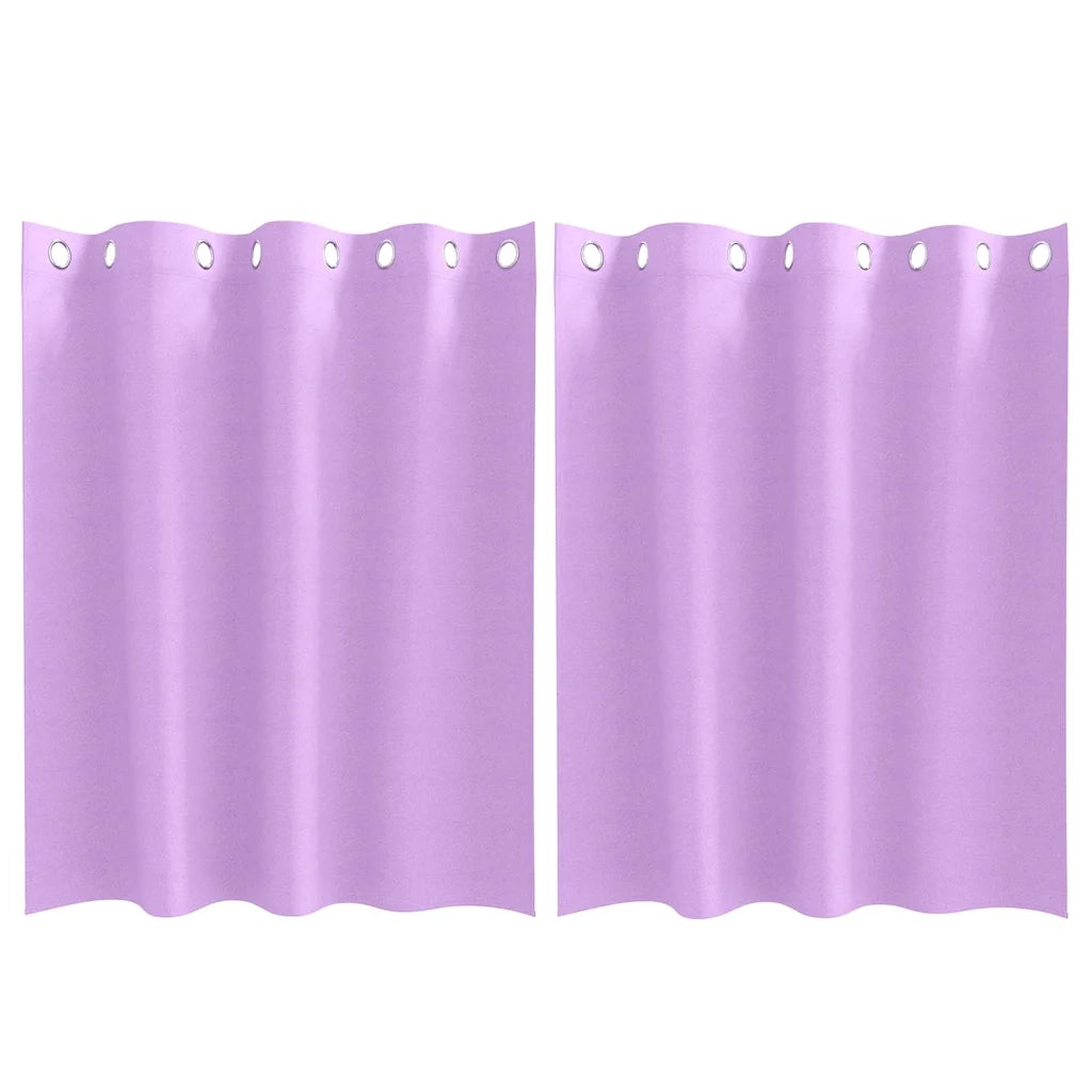 vidaXL Tende con tende 2 pcs Viola Poliestere