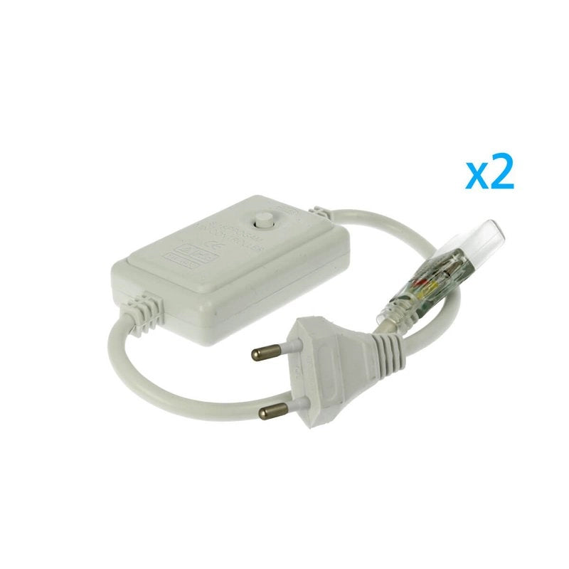 2 PZ Spine Alimentatore Trasformatore 4 Pin RGB Passo 12mm con Controller per Bobina LED RGB 220V 50m 500W
