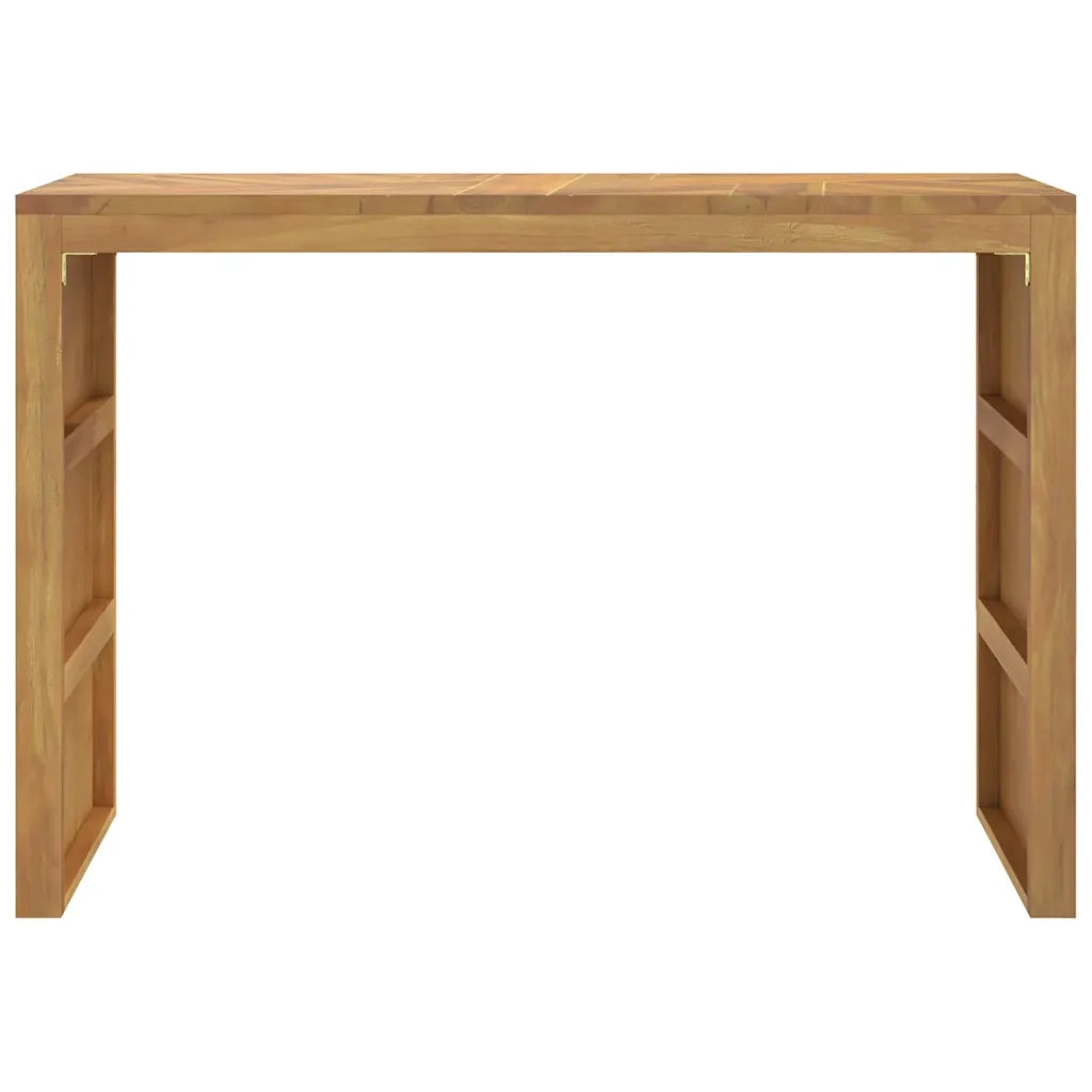 vidaXL Tavolo Consolle 110x35x75 cm in Legno Massello di Teak