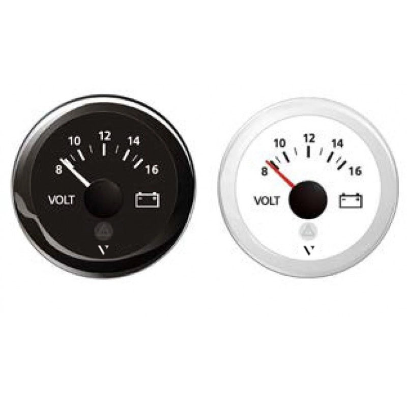 VOLTMETRO 8-16 12V NERO