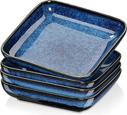 Set di portata per insalata, piatti da zuppa, grande set di portata per insalata, ciotola da zuppa bianca, resistente al microonde, lavabile in forno a microonde, lavabile in lavastoviglie.