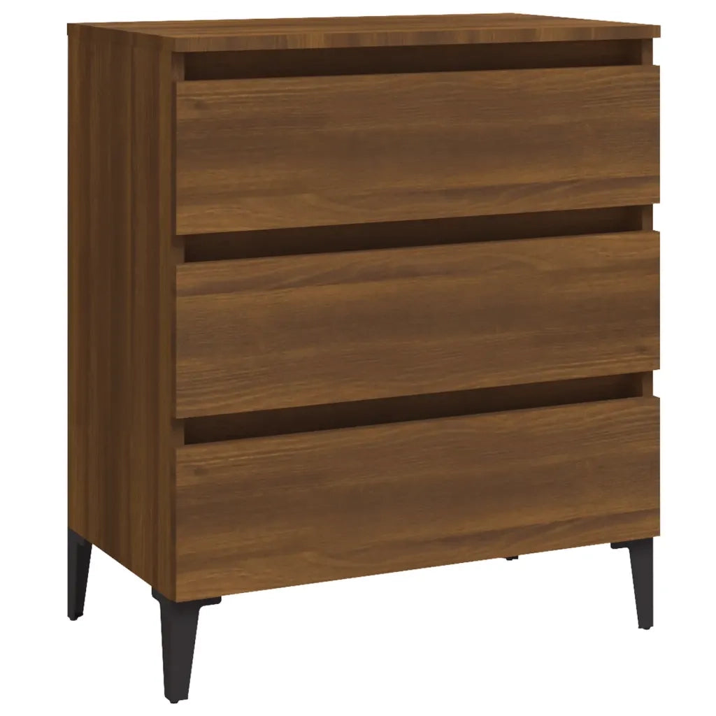 Credenza Rovere Marrone 60x35x69 cm in Legno Multistrato 815809
