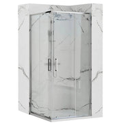 Cabina Doccia Rea Punto 90x90 con piatto doccia Savoy black