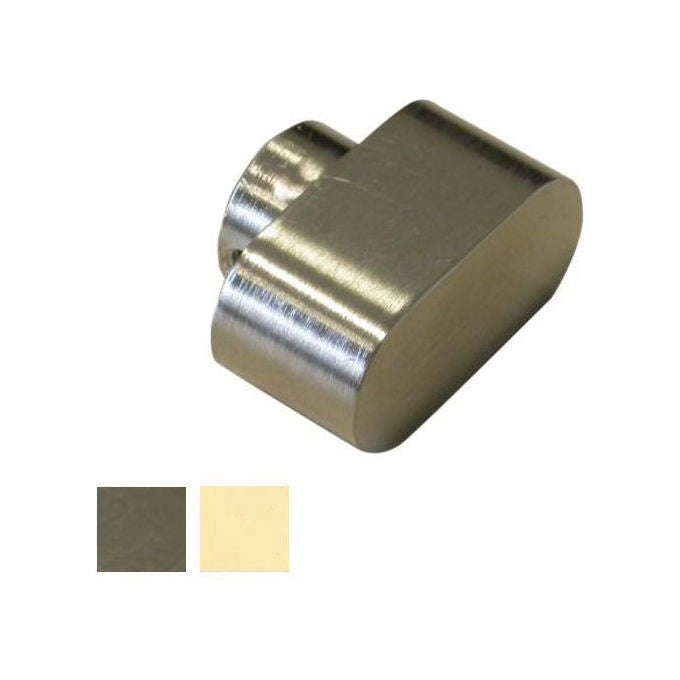 Cisa 06355.00.0.12 Pomolo per Cilindro Ovale in Ottone Nichelato 14.5x29x20.5 mm colore Nichelato
