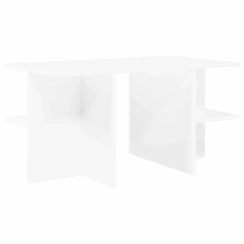 Tavolino da salotto Bianco 87 x 50 x 45 cm Legno ingegnerizzato