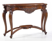 Consolle  barocca 1 cassetto in legno tinta noce sagomata e intagliata misura l.130 p.42 h.88 - Mobili 2G