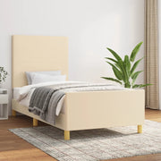 Giroletto con Testiera Crema 90x200 cm in Tessuto cod mxl 63554