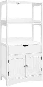 Mobile contenitore a buffet con cassetto 2 ripiani aperti doppia anta mobiletto da bagno grande mobile contenitore 12_0000670