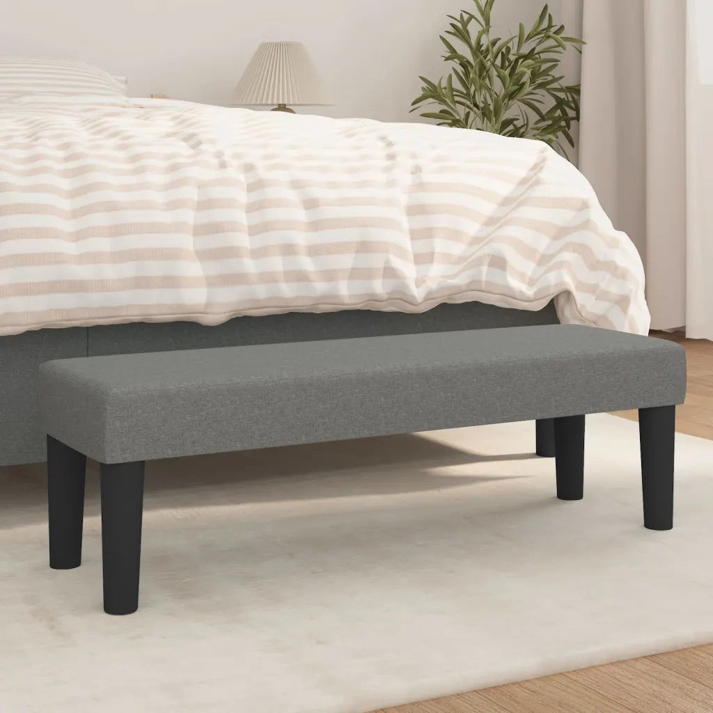 Panca Grigio Scuro 100x30x30 cm in Tessuto CFW1151603