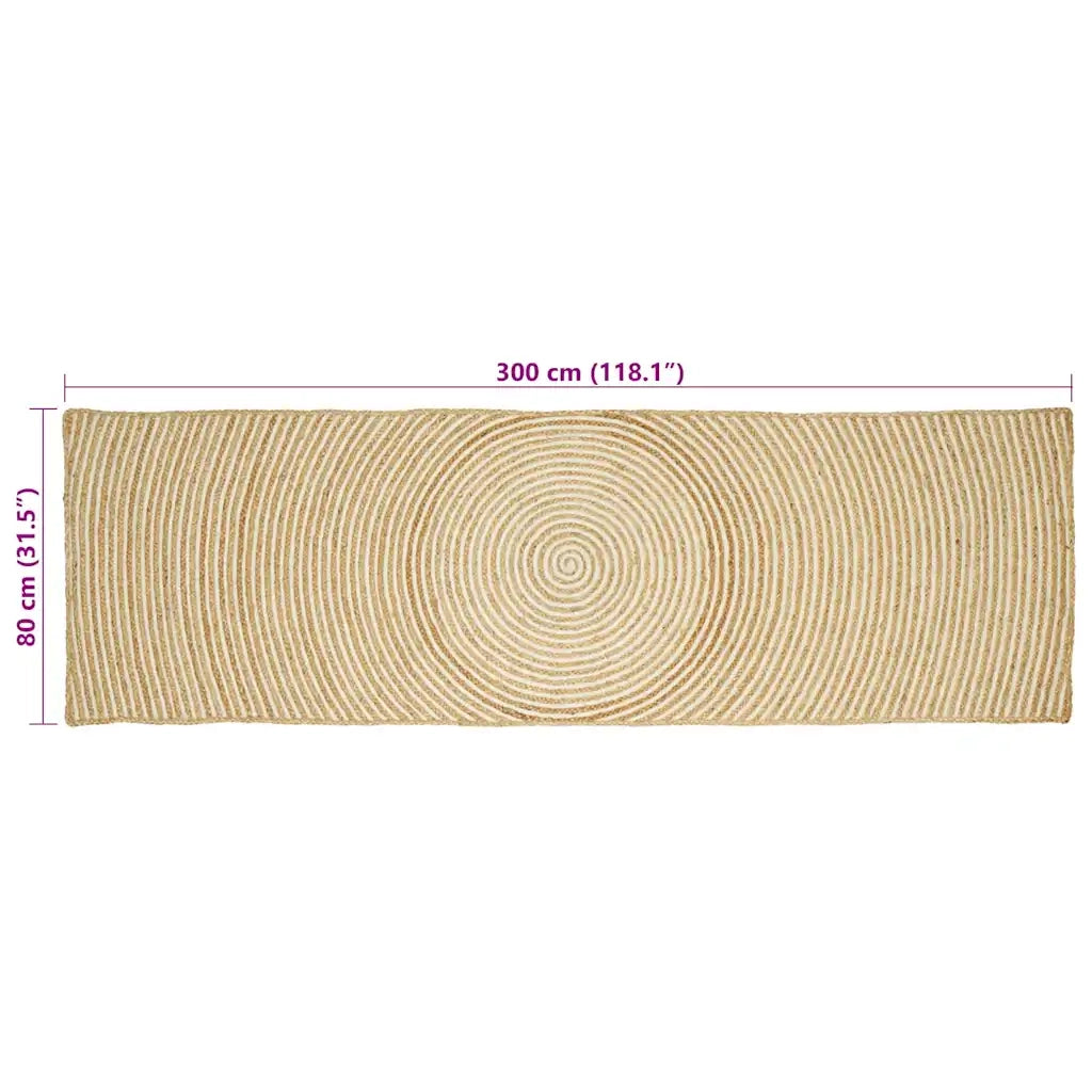 Tappeti per area Bianco 80 x 300 cm Juta 42010717