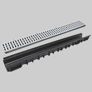 CANALETTA NOR MOD. B CON GRIGLIA ZINCATA  13 x 100 H. 15     STAMPLAST