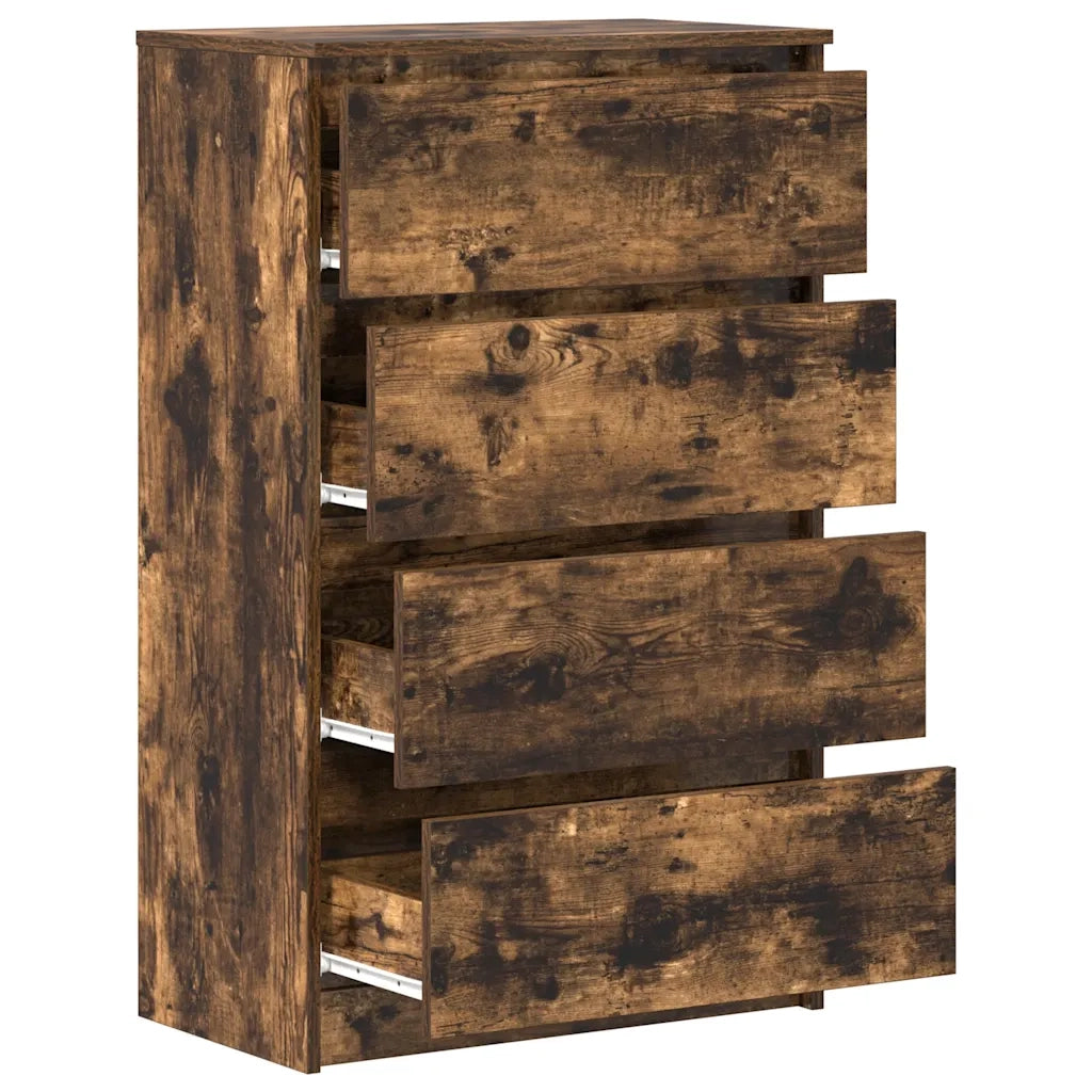 Credenza Rovere Fumo 60x35x98,5 cm in Legno Multistrato cod mxl 13953