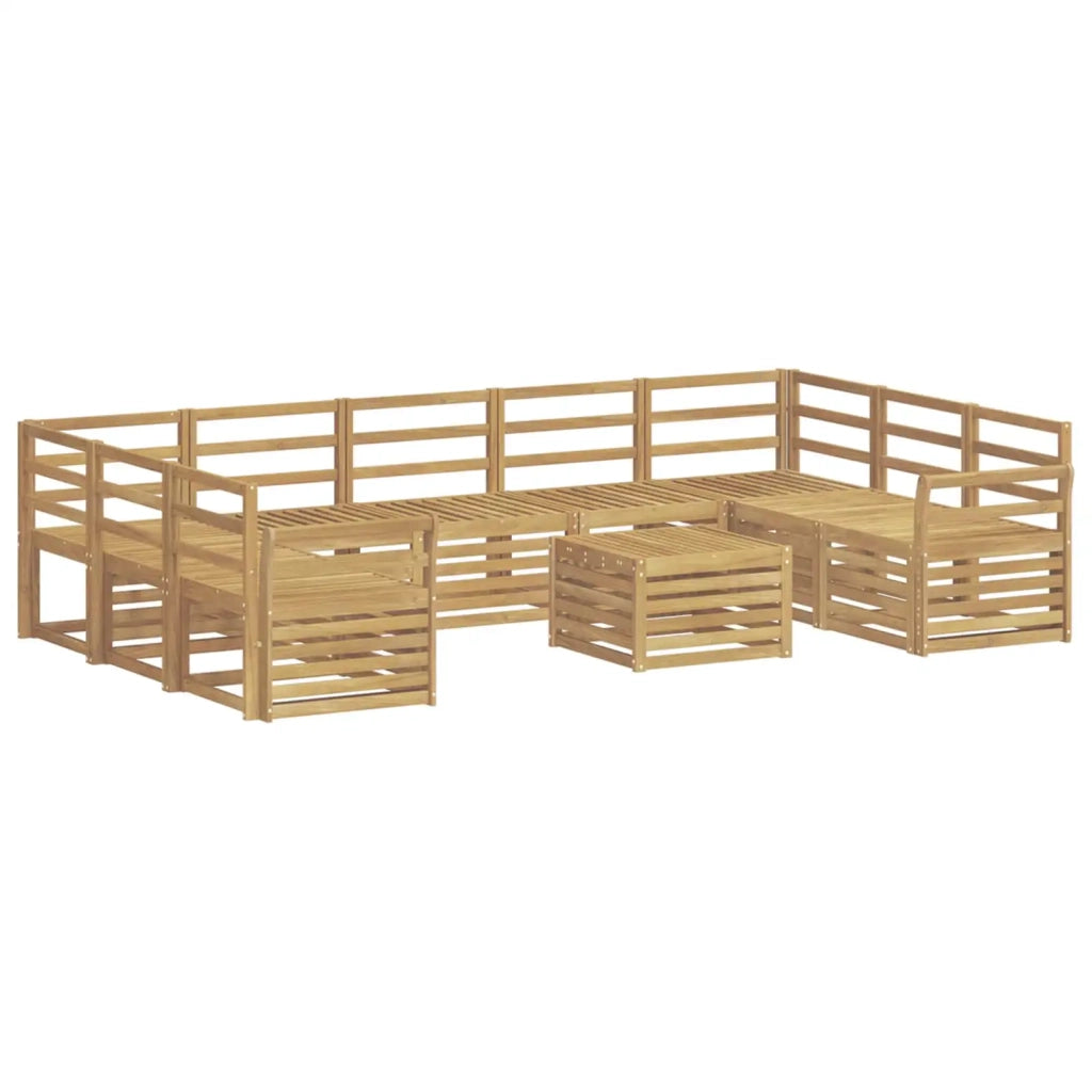 Set di divani da esterno 10 pcs Bianco 59 x 59 x 37 cm 3392544