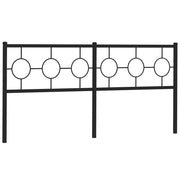 Testiera | Testata di Ricambio in Metallo Nero 180 cm