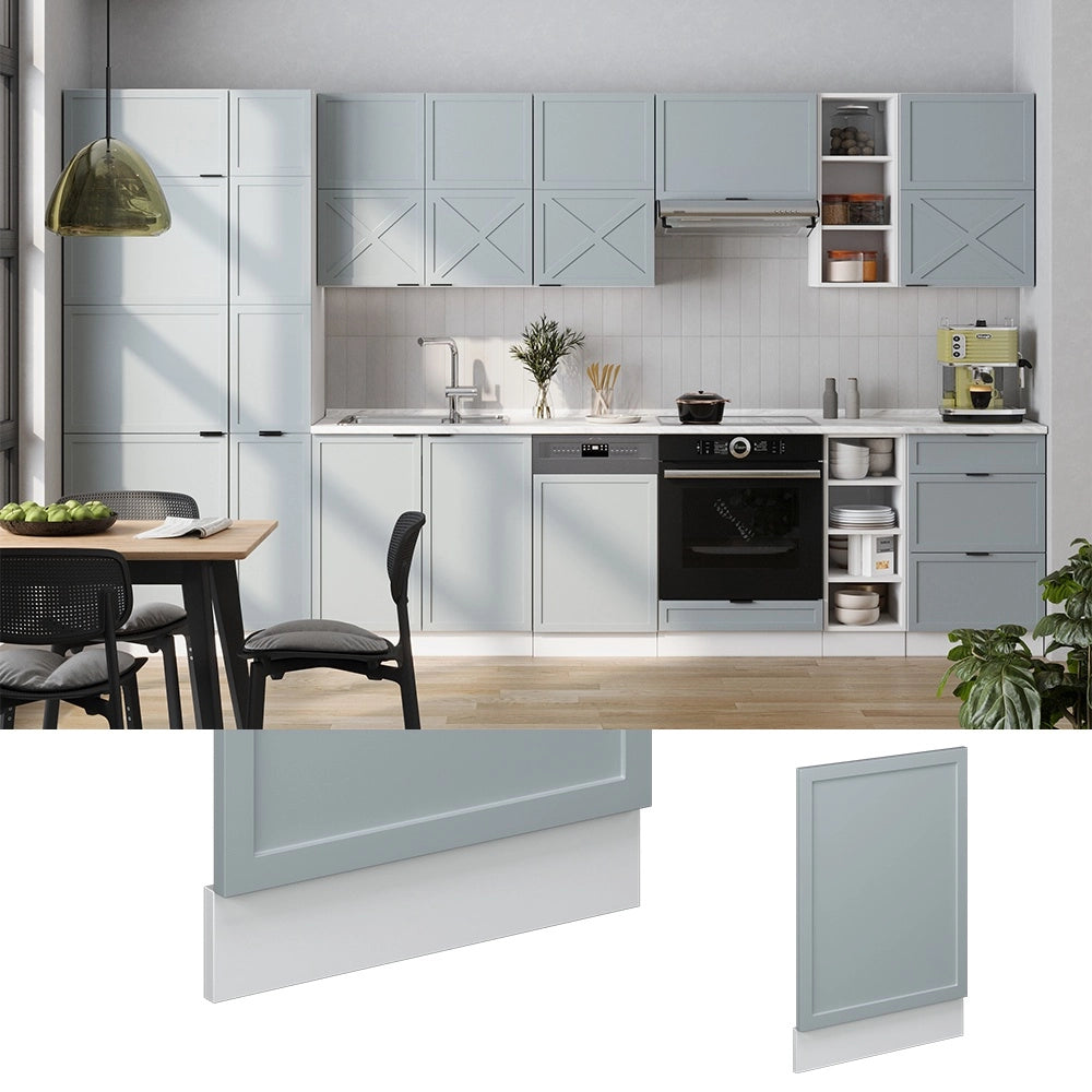 Pannello frontale Fame-Line Blu-grigio chiaro/Bianco 45 cm, PL Rovere Vicco