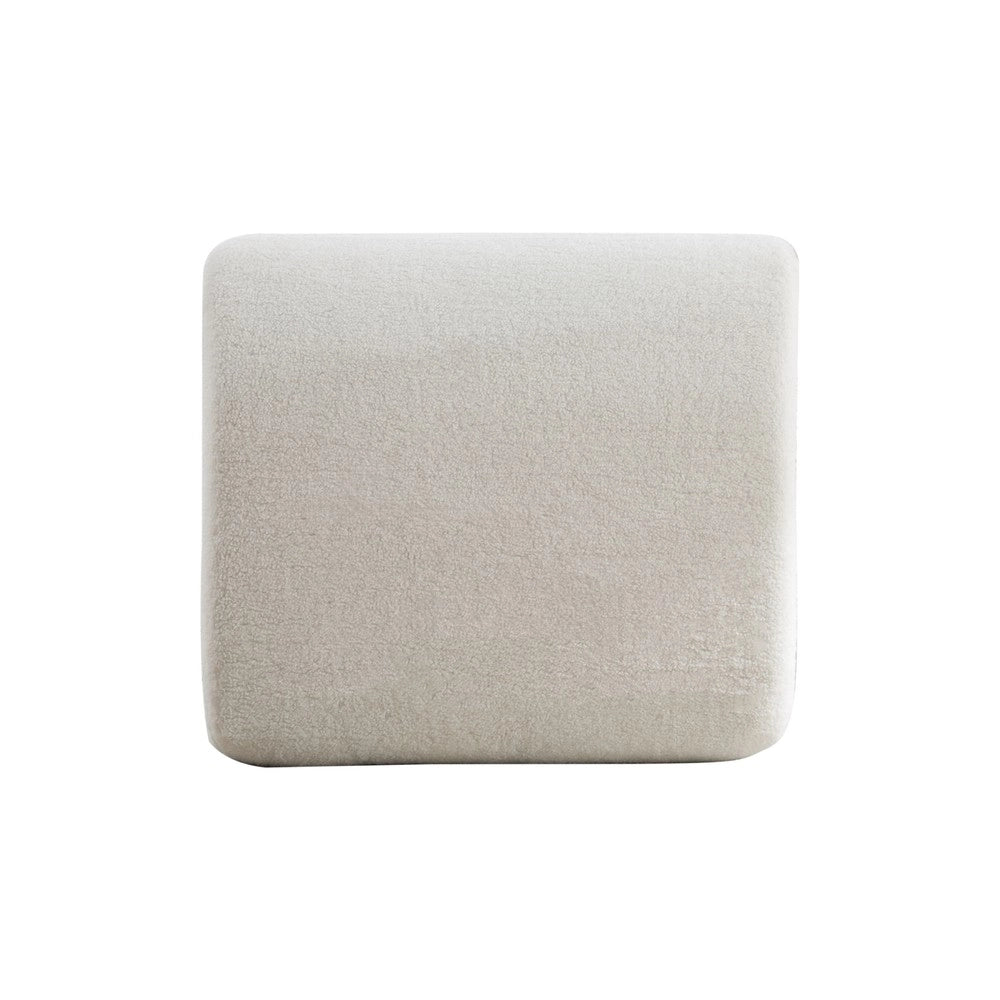 Divano Modulare in Tessuto Chenille ¨C MINIMAL ¨C Avorio, Morbido, Antiscivolo