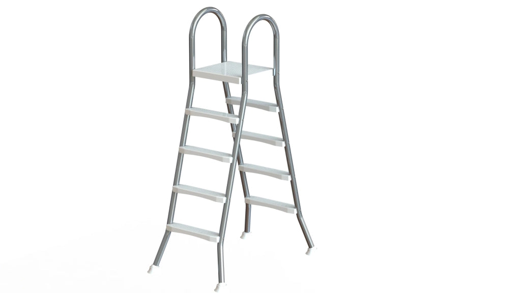 Scala in acciaio inox Azuro De Luxe "A" - per piscina fino a 1,40 m di altezza