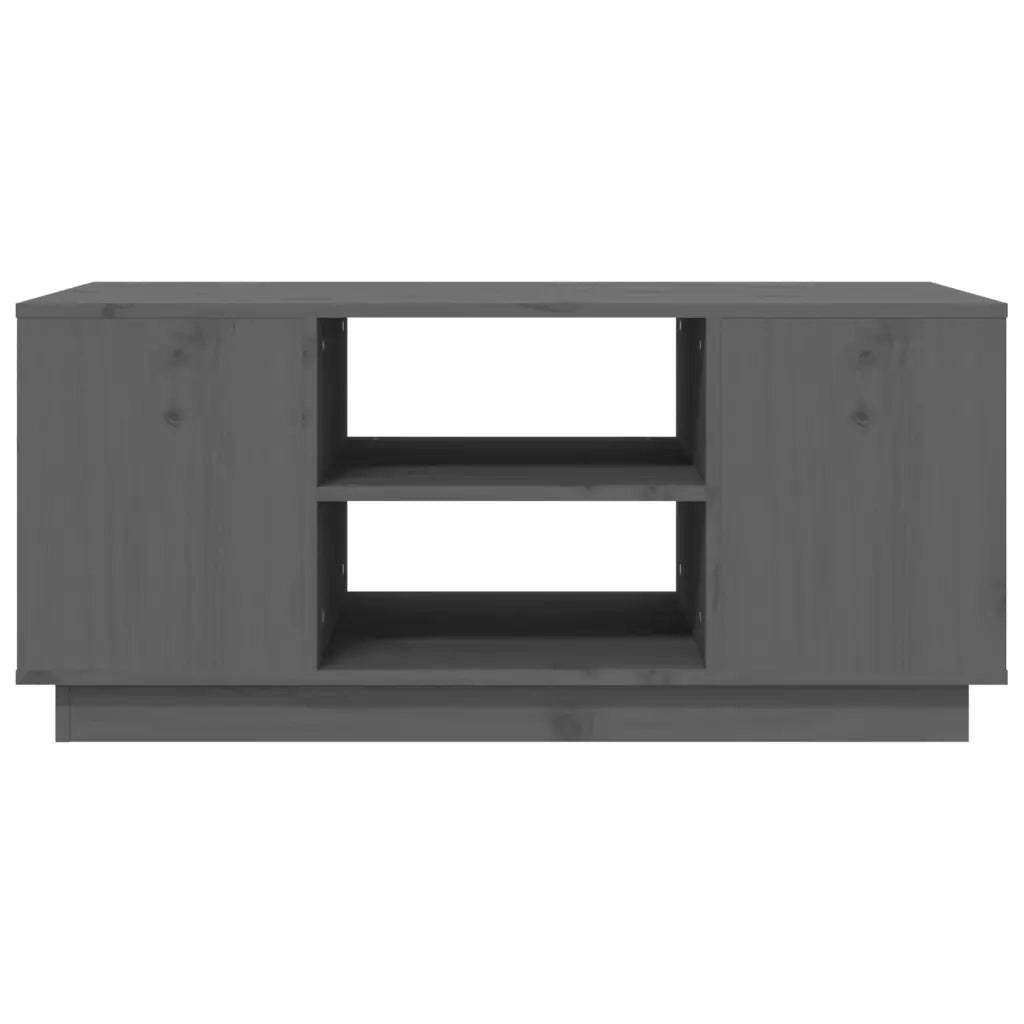 Tavolino da salotto | Tavolino da caff¨¨ | Tavolino da Soggiorno Grigio 90x49x40,5 cm Legno Massello di Pino