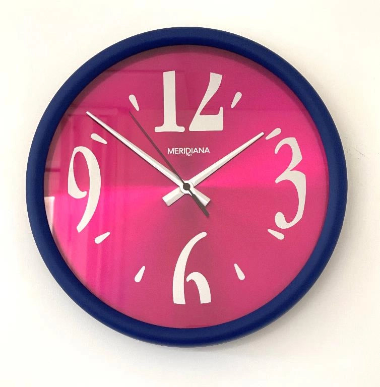 Orologio da Parete in Abs Milleluci Blu e Magenta 31 cm