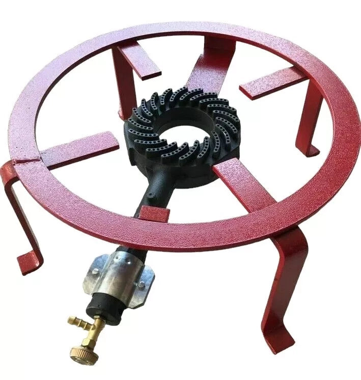 Fornellone bruciatore ghisa fornello a gas tondo acciaio diametro 50 CM barbecu