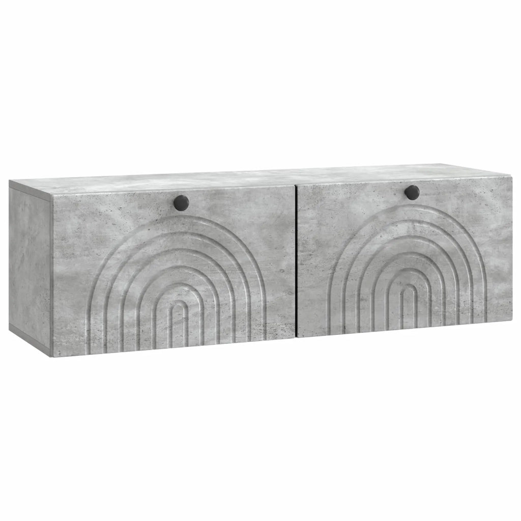 Mobile Porta TV da Muro Grigio Cemento 98 x 31 x 30 cm 898218