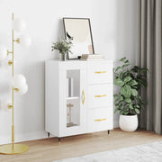 Credenza Bianca 69,5x34x90 cm in Legno Multistrato 828020