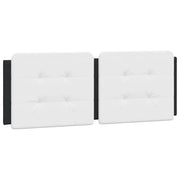 Cuscino Testiera Zadar Bianco e Nero 140 cm in Similpelle CFW2800322