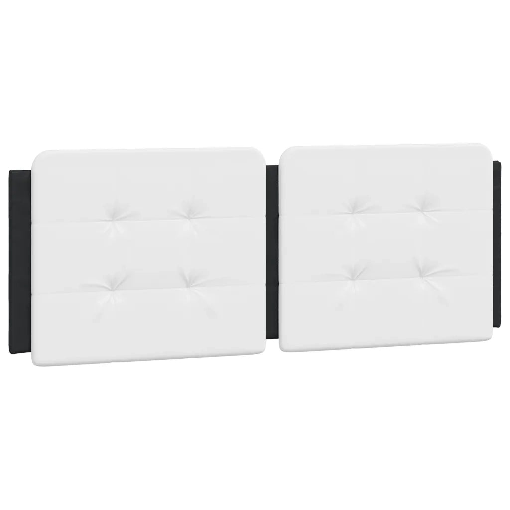 Cuscino Testiera Zadar Bianco e Nero 140 cm in Similpelle CFW2800322