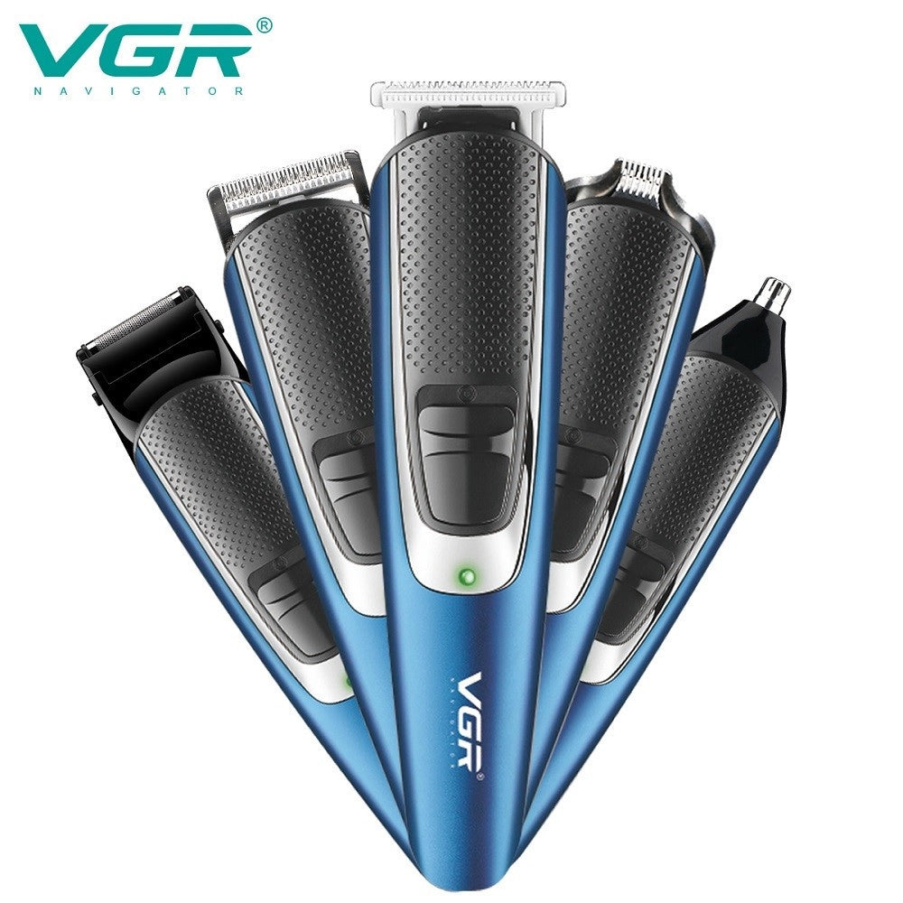 Kit Tagliacapelli Barba Professionale Ricaricabile Elettrico Senza Fili Vgr V172