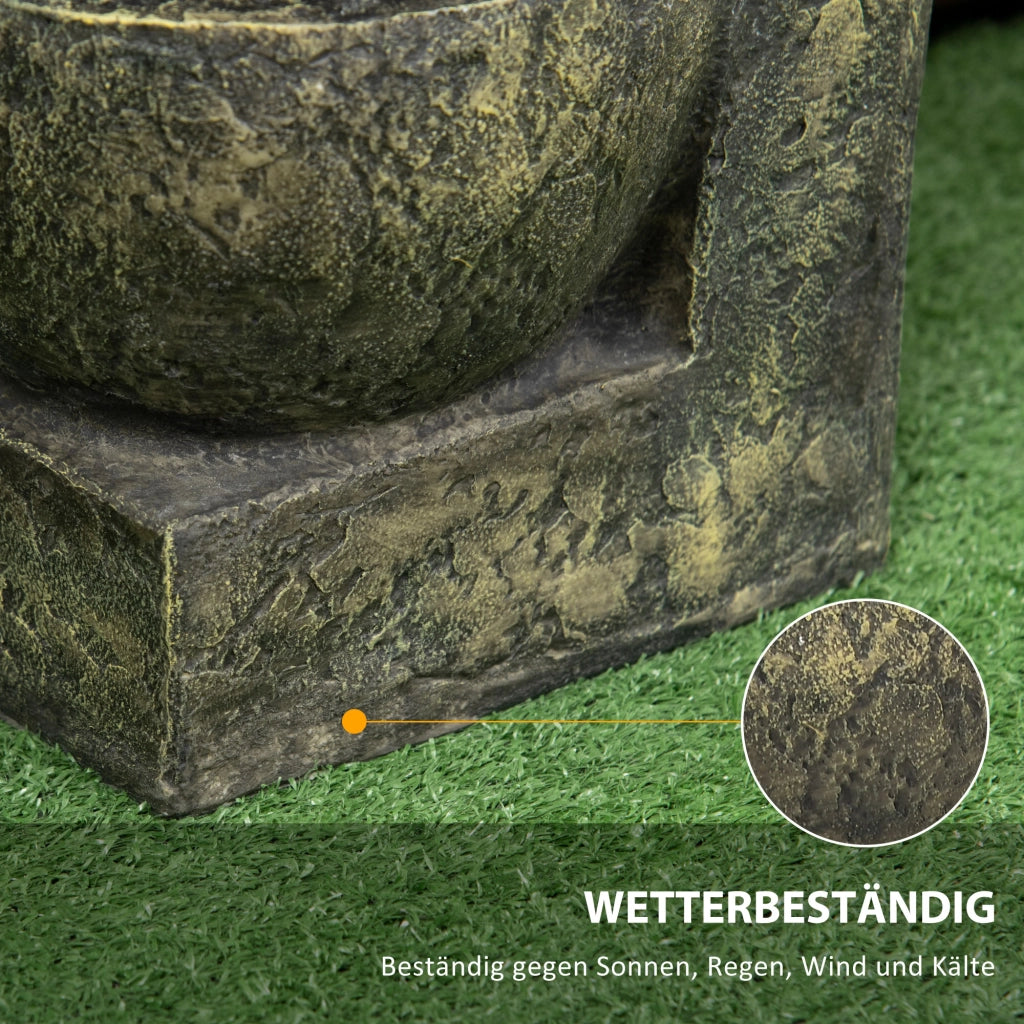 Fontana da giardino ¨C zephmum ¨C Grigio 25x24x60 cm