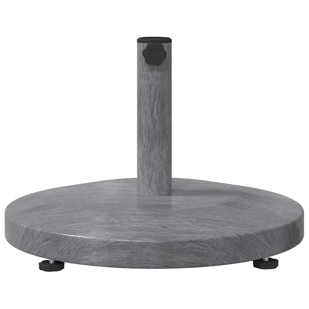 Base per ombrellone-Supporto per ombrellone Aspetto Legno Grigio Scuro 48 x 48 x 32 cm 831421