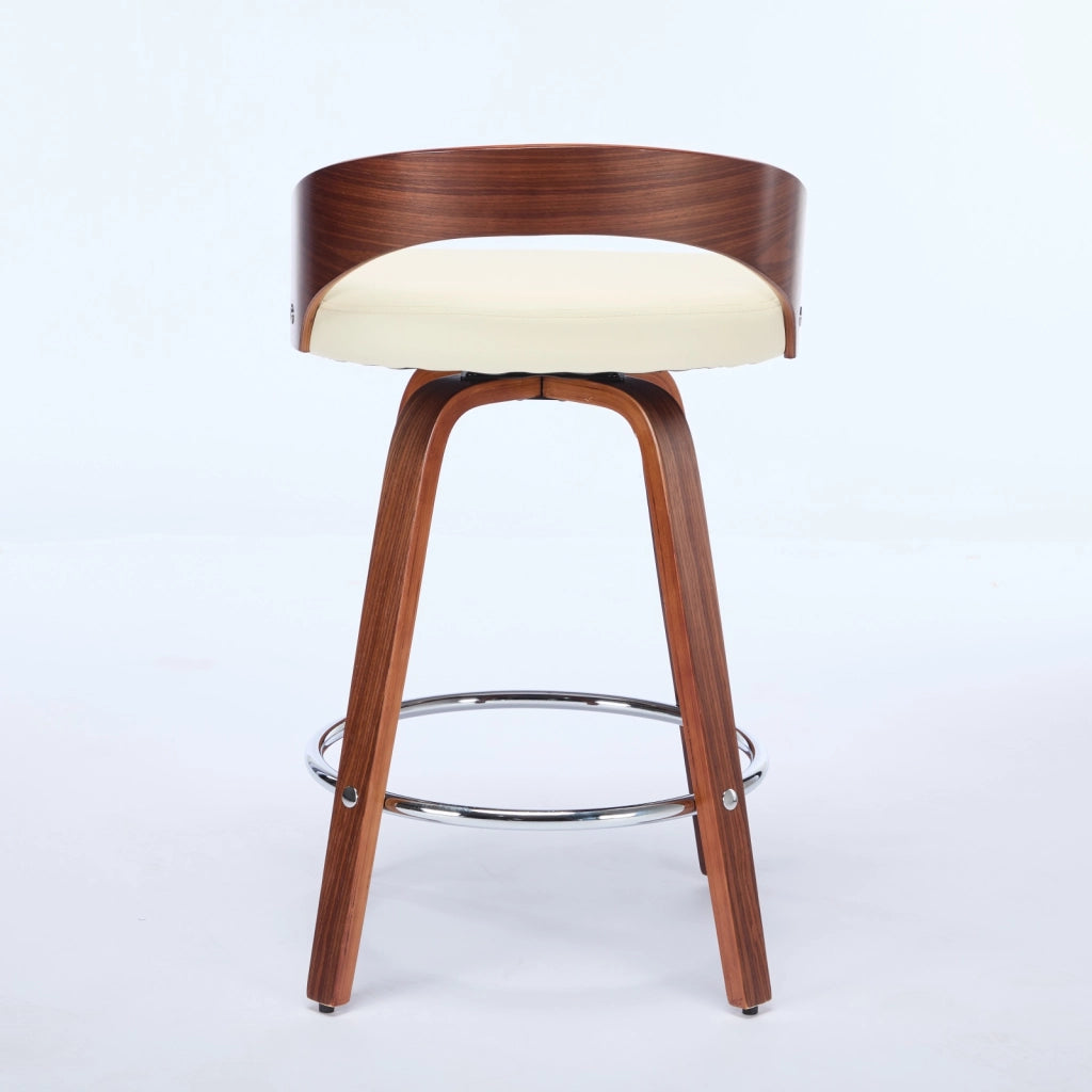 Sgabelli da Bar Set 2 Pezzi Girevoli con Seduta Imbottita ¨C Xylo ¨C Beige, Legno, 63 cm